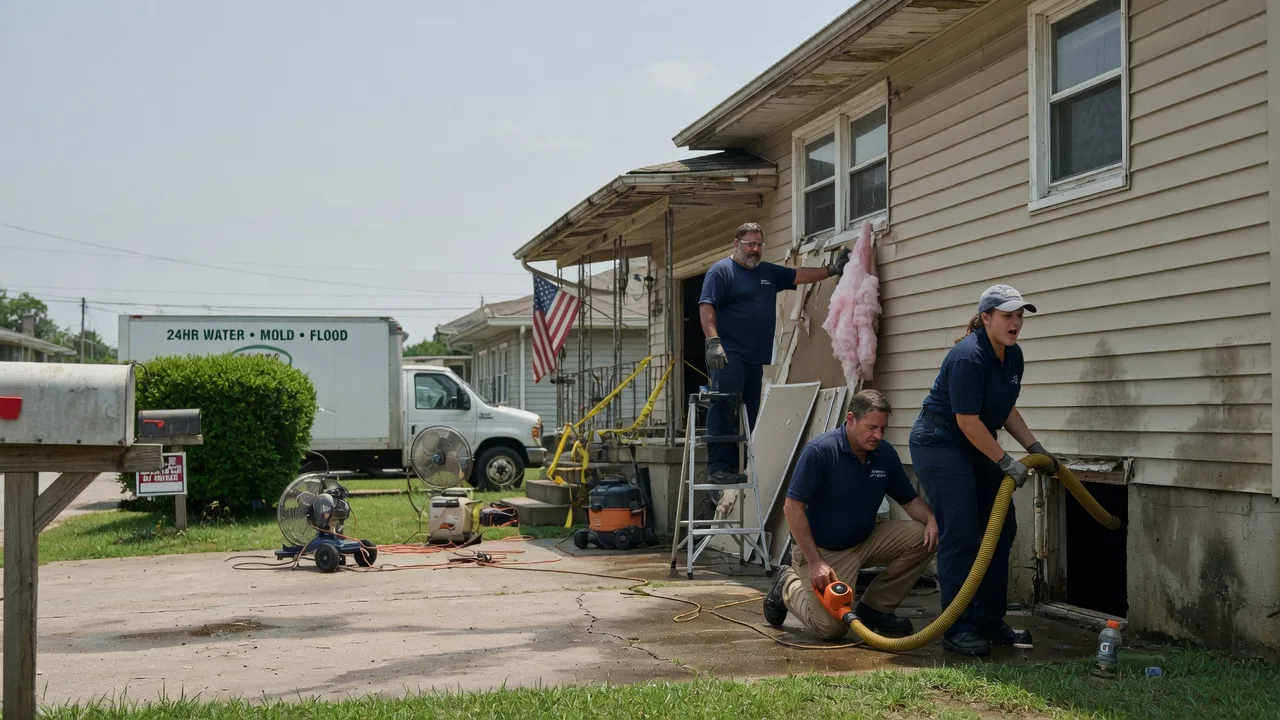 Water Damage Repair in Oak Ridge, LA near me
